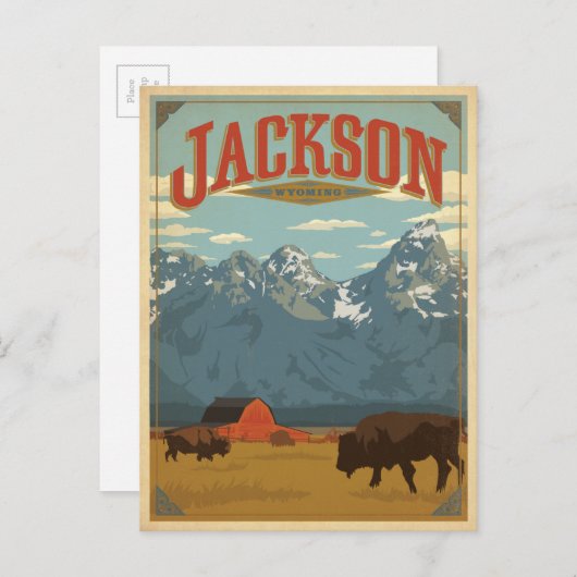 Jackson, WY ポストカード (正面/裏面)