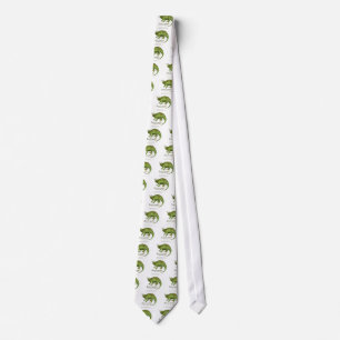 Jackson's chameleon - leaf ネクタイ