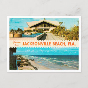 Jacksonvilleビーチからの挨拶, Florida Travel ポストカード
