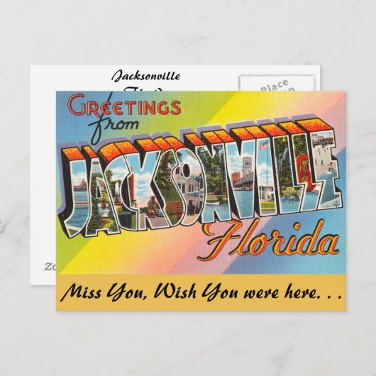 Jacksonville氏からの挨拶 ポストカード (正面/裏面)