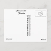 Jacksonville氏からの挨拶 ポストカード (裏面)