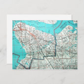 JACKSONVILLE, FLヴィンテージマップ葉書 ポストカード (正面/裏面)