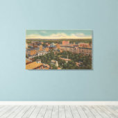 Jacksonville, Florida - Aerial View of Hemming キャンバスプリント (インサイチュ (ウッドフロア))