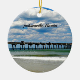 Jacksonville, Florida Pierの写真 セラミックオーナメント