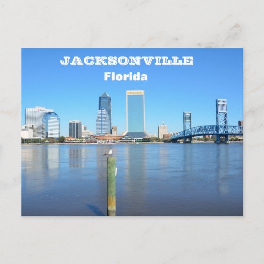 Jacksonville, Florida Skylineはがき ポストカード (正面)