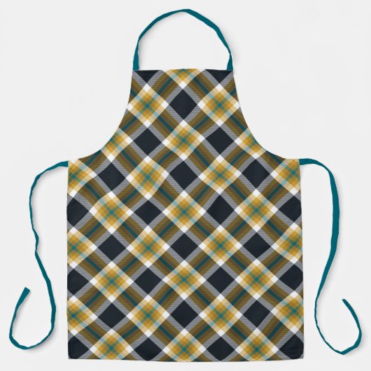 Jacksonville Football Plaid Apron エプロン (正面)
