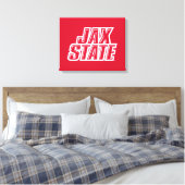 Jacksonville State University JAX STATE ロゴ キャンバスプリント (インサイチュ (寝室))