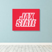Jacksonville State University JAX STATE ロゴ キャンバスプリント (インサイチュ (ウッドフロア))