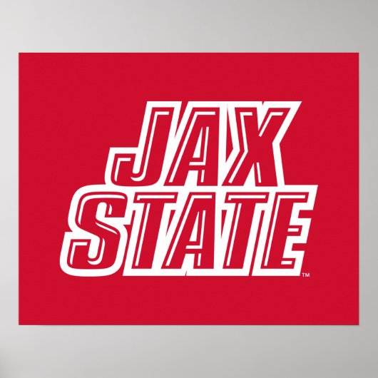 Jacksonville State University JAX STATE ロゴ ポスター (正面)