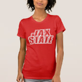 Jacksonville State University JAX STATE ロゴ 4 Tシャツ (正面)