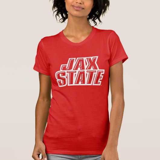 Jacksonville State University JAX STATE ロゴ 4 Tシャツ (正面)