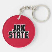 Jacksonville State University JAX STATE 太字テキスト キーホルダー (裏面)
