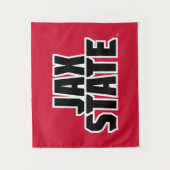 Jacksonville State University JAX STATE 太字テキスト タペストリー (正面)