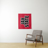 Jacksonville State University JAX STATE 太字テキスト タペストリー (インサイチュ)