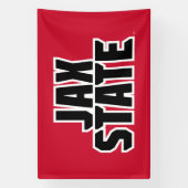 Jacksonville State University JAX STATE 太字テキスト 横断幕 (縦)