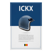 Jacky Ickx Helmet ポスター (正面)