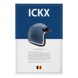 Jacky Ickx Helmet ポスター