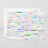 Jacob 文字デザイン IIはがき ポストカード (正面/裏面)