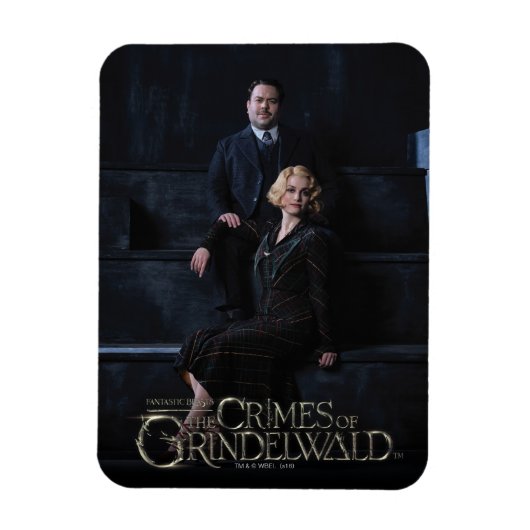 JACOB KOWALSKI™とQUEENIE GOLDSTEIN™写真 マグネット (縦)