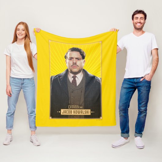 Jacob Kowalski Character Graphic フリースブランケット (インサイチュ)