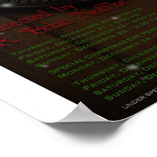 Jacob Marleyのクリスマスカロルのアーカイブショーのポスター ポスター (角)