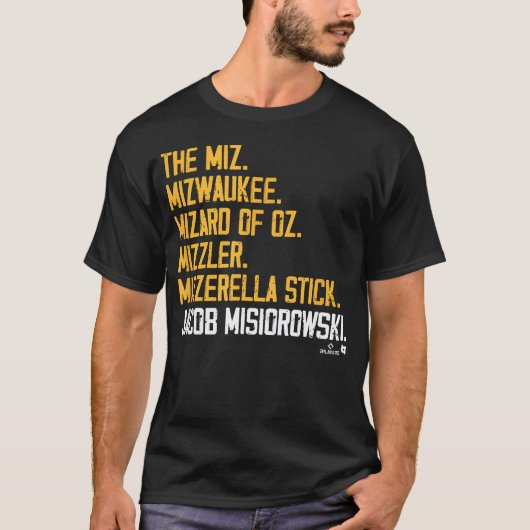 Jacob Misiorowski - 愛称 - ミルウォーキー Tシャツ (正面)