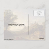 Jacob Philipp Hackertによるシチリア島の寺院遺跡 ポストカード (裏面)