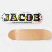 JACOB VAN 8 1/4" スケートボードデッキ (横)