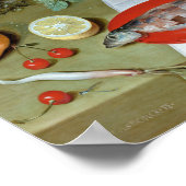 Jacob van Hulsdonck肉、魚との生活 ポスター (角)