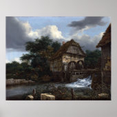 Jacob van Ruisdael Two Watermills ポスター (正面)