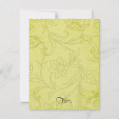 Jacobeanのダマスクの保存 セーブザデート (裏面)