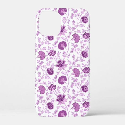 Jacobeanフローラ繰り返しパターンのピン(白) Case-Mate iPhoneケース (裏面)