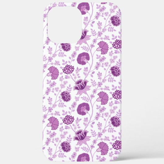 Jacobeanフローラ繰り返しパターンのピン(白) Case-Mate iPhoneケース (裏面)