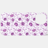 Jacobeanフローラ繰り返しパターンのピン(白) Case-Mate iPhoneケース (裏面 / 右)