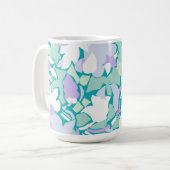 Jacobean Collage コーヒーマグカップ (正面左)