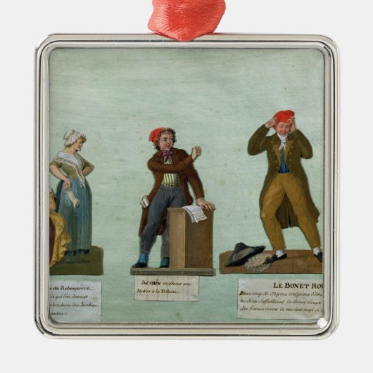 Jacobinの編機械 メタルオーナメント (正面)