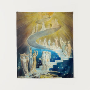 Jacob's Ladder by William Blake タペストリー