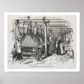 Jacquard Power Looms (engraving) ポスター (正面)