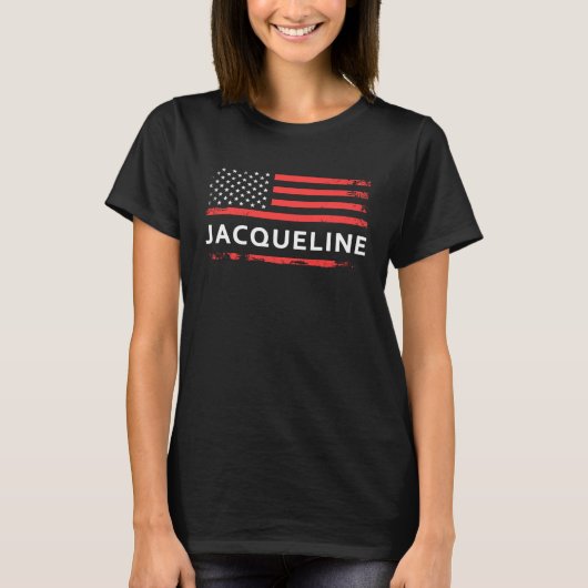 JACQUELINE AMERICAN FLAG  FOR JACQUELINE Tシャツ (正面)