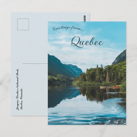 Jacques Cartier National Park Quebec Canada ポストカード (正面/裏面)