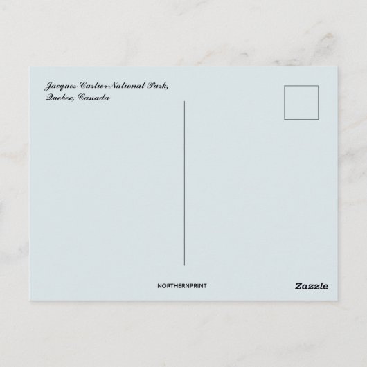 Jacques Cartier National Park Quebec Canada ポストカード (裏面)