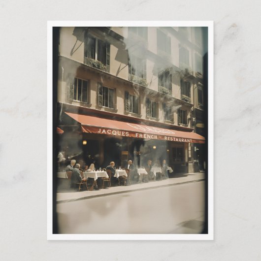 Jacques French Restaurant 1940s Chicago ポストカード (正面)
