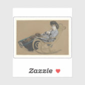 Jacques J. Tissot – ロッキングチェアの若い女性 シール (シート)