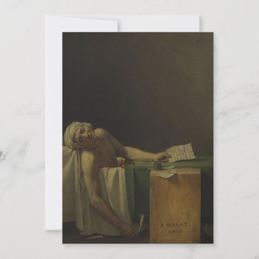 Jacques-Louis David - The Death of Marat 招待状 (正面)
