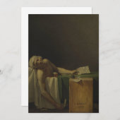 Jacques-Louis David - The Death of Marat 招待状 (正面/裏面)