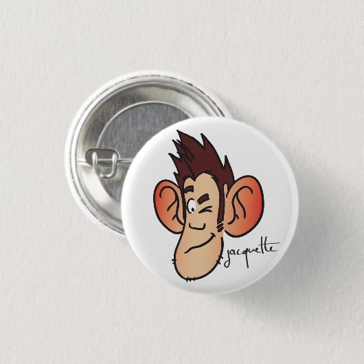 jacquette avatar clin d'oeil 缶バッジ (正面&裏面)