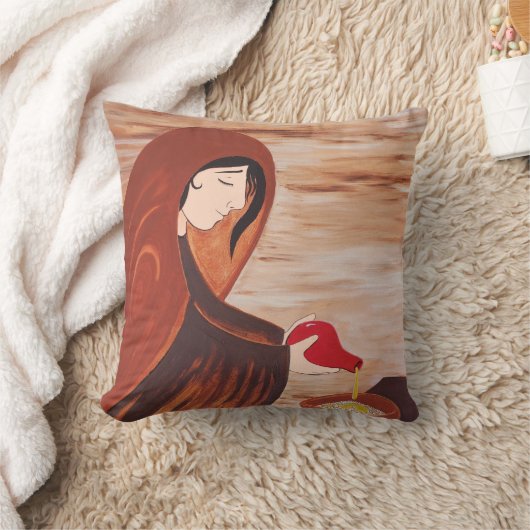 JADによるザレファス絵を描未亡人(神への信頼) クッション (ブランケット)