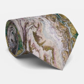 JADネックタイNo.2による「グリーンリップル」 ネクタイ (ロール)