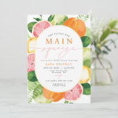 JADAシトラスフルーツメインスクイーズブライダルシャワー 招待状 (スタンド正面)