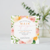 JADAシトラスフルーツメインスクイーズブライダルシャワー 招待状 (スタンド正面)